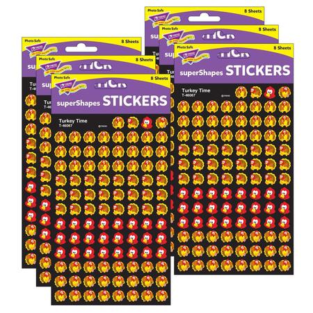 TREND ENTERPRISES Turkey Time superShapes Stickers, PK4800 T46067